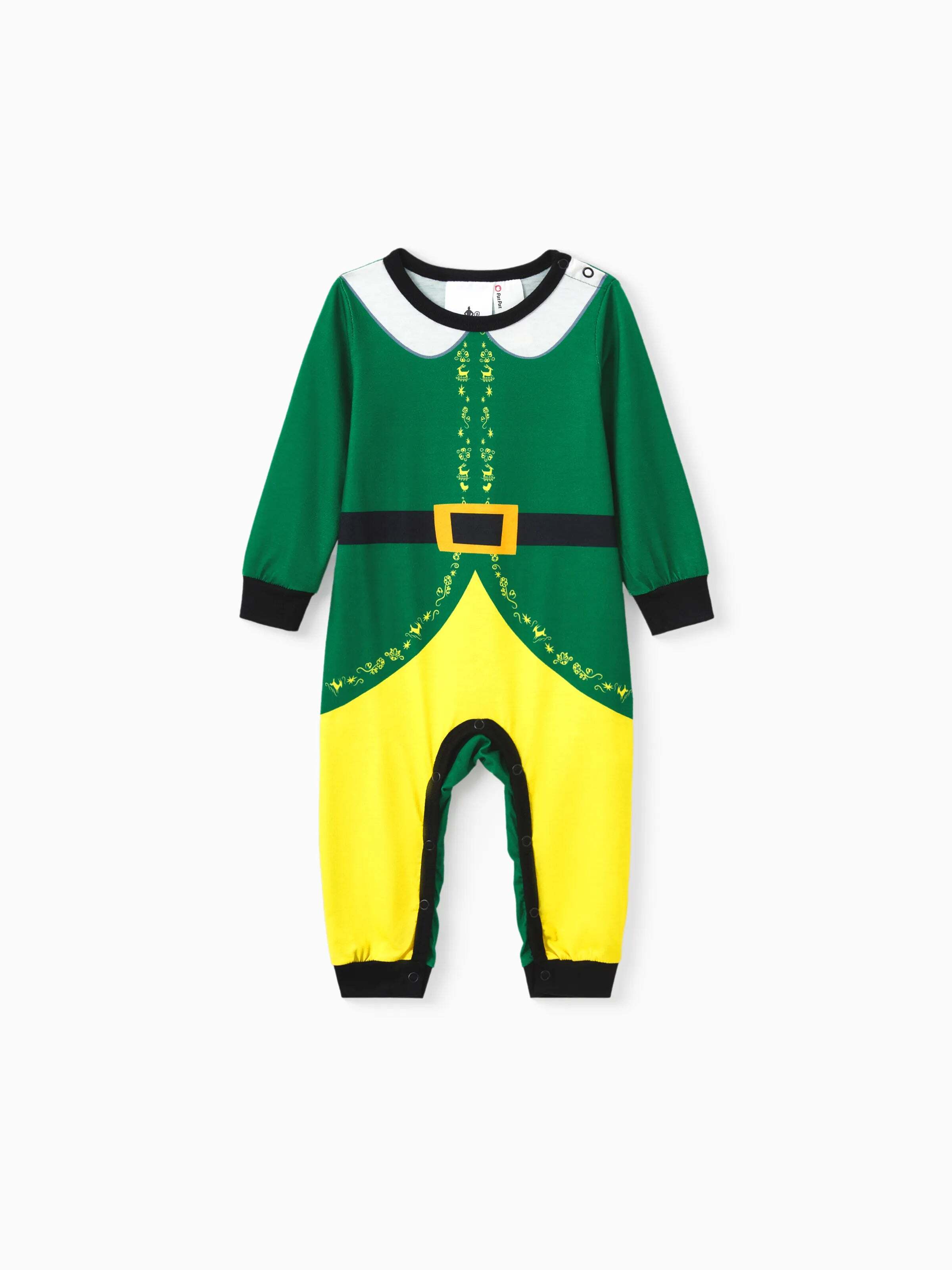 Christmas Family Matching Belt and Collar Pajamas Sets with Christmas Socks