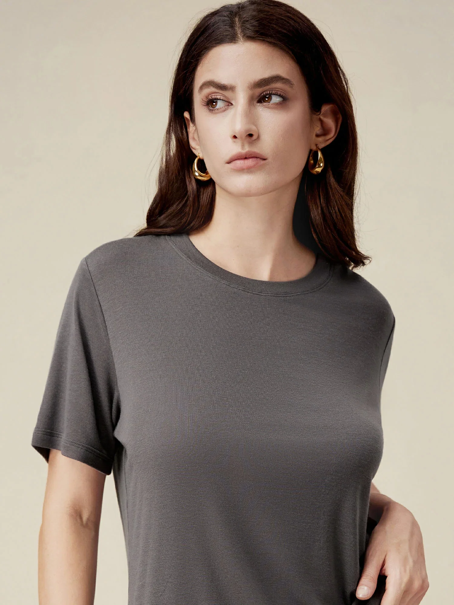 Lyocell Classic Loose T-Shirt
