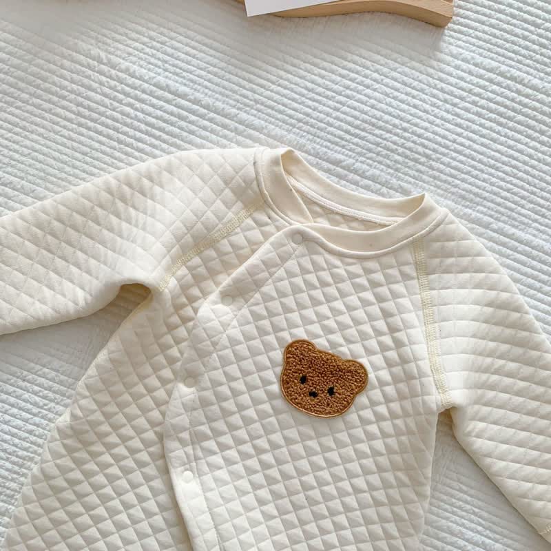 Baby Bear Kimono Crew Neck Romper
