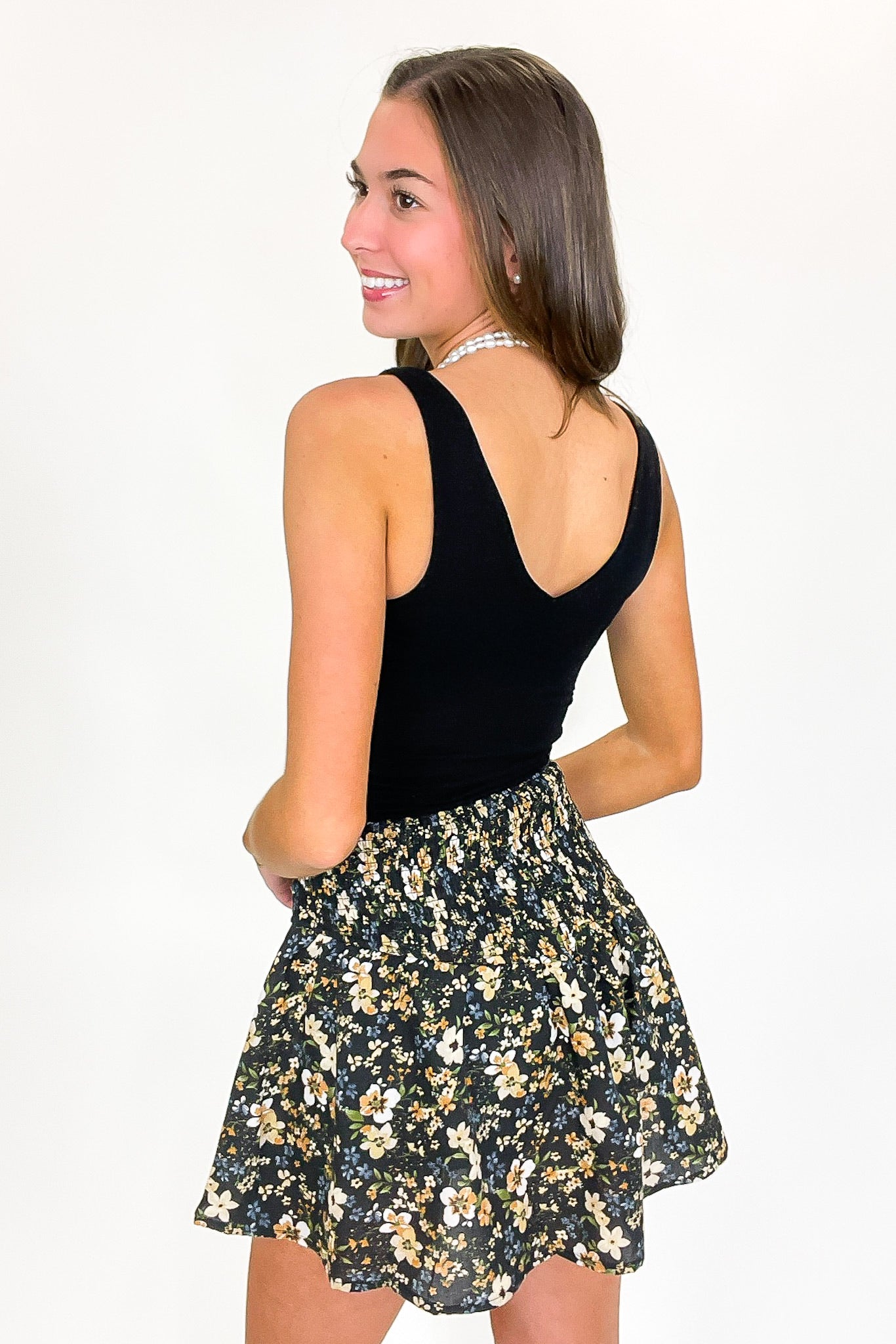 Petal Laced Smocked Skort