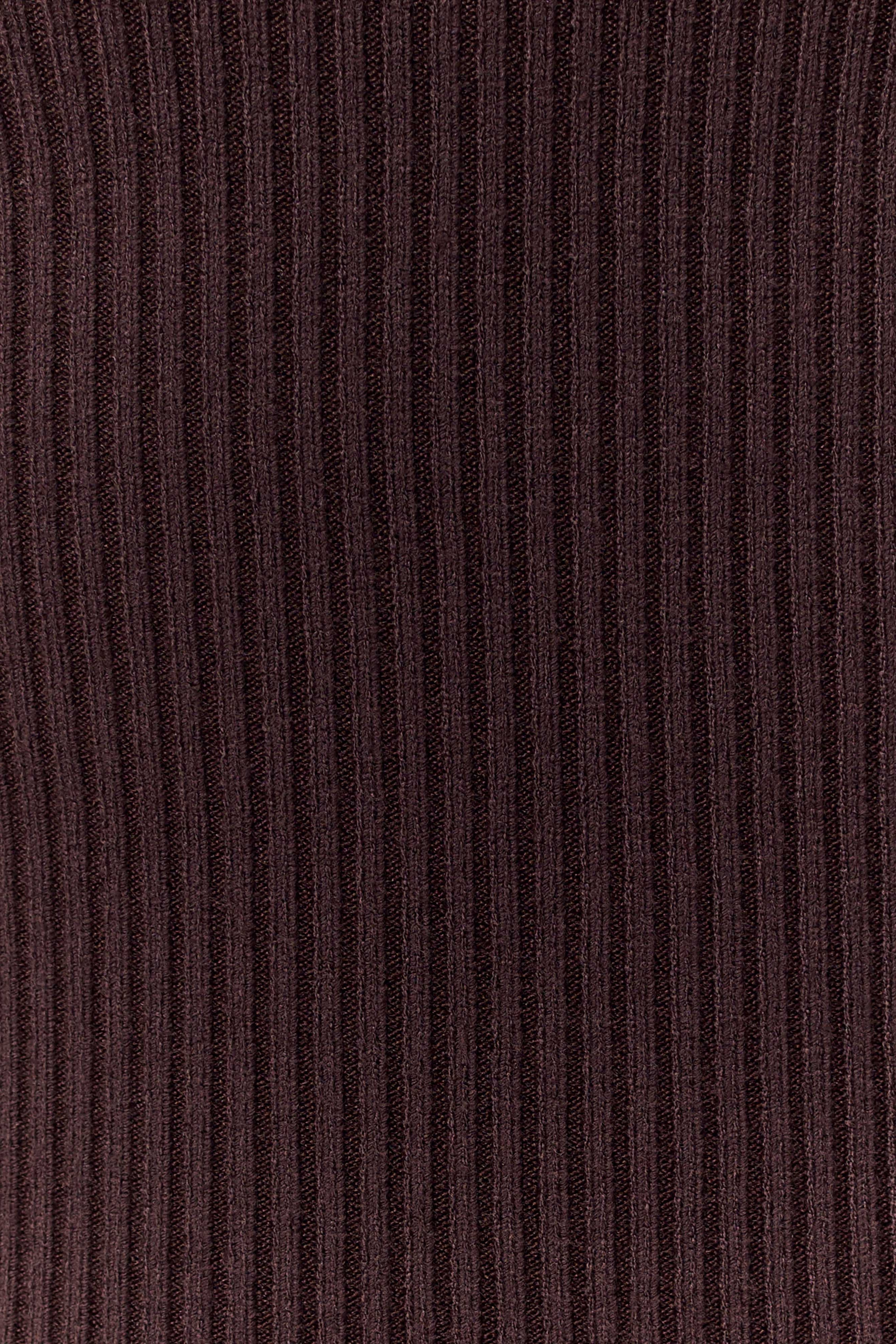 Chocolate Ribbed Knit Cami Top