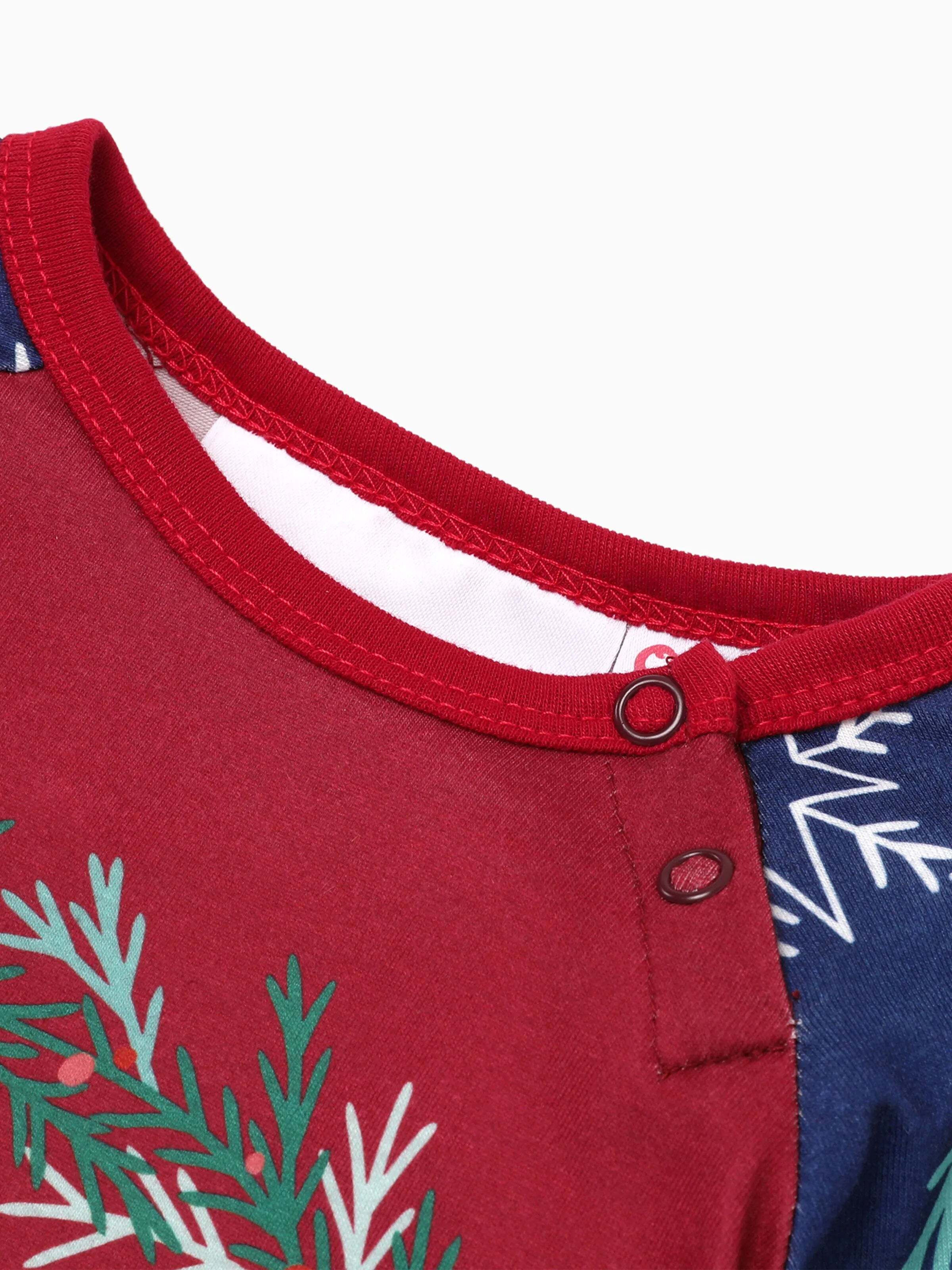 Christmas Family Matching Hogwarts Print Pajamas Sets with Christmas Socks