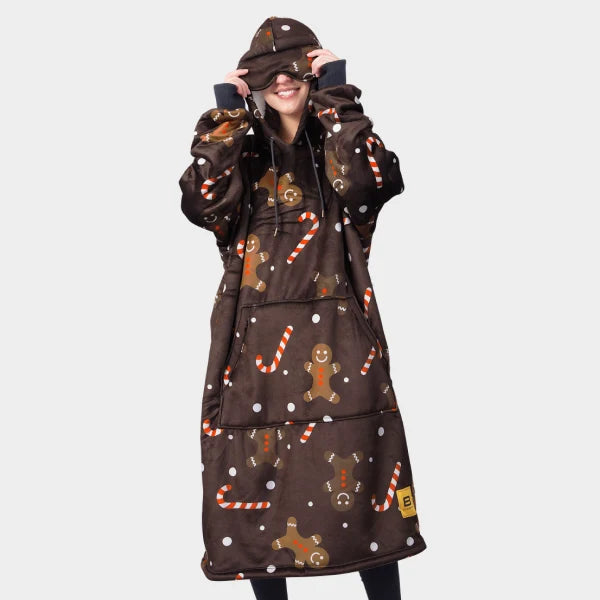 Wearable blanket Oversized with sherpa lining One size fits most.