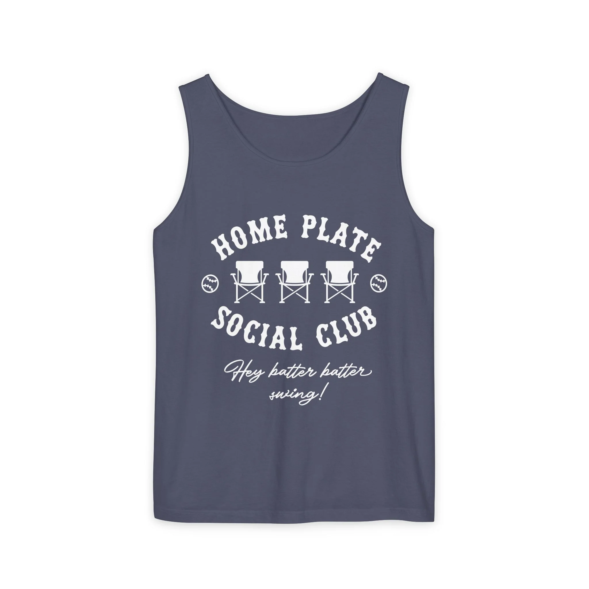 Home Plate Social Club Comfort Color Unisex Garment-Dyed Tank Top
