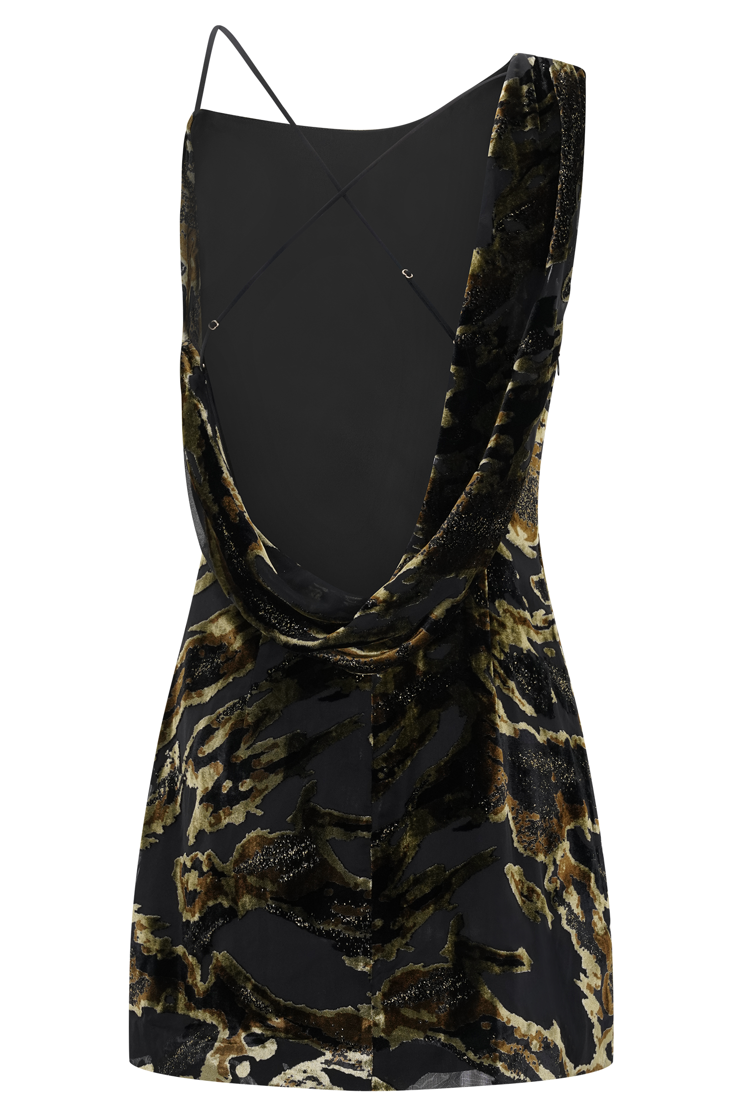 Burnout Cross Back Mini Dress