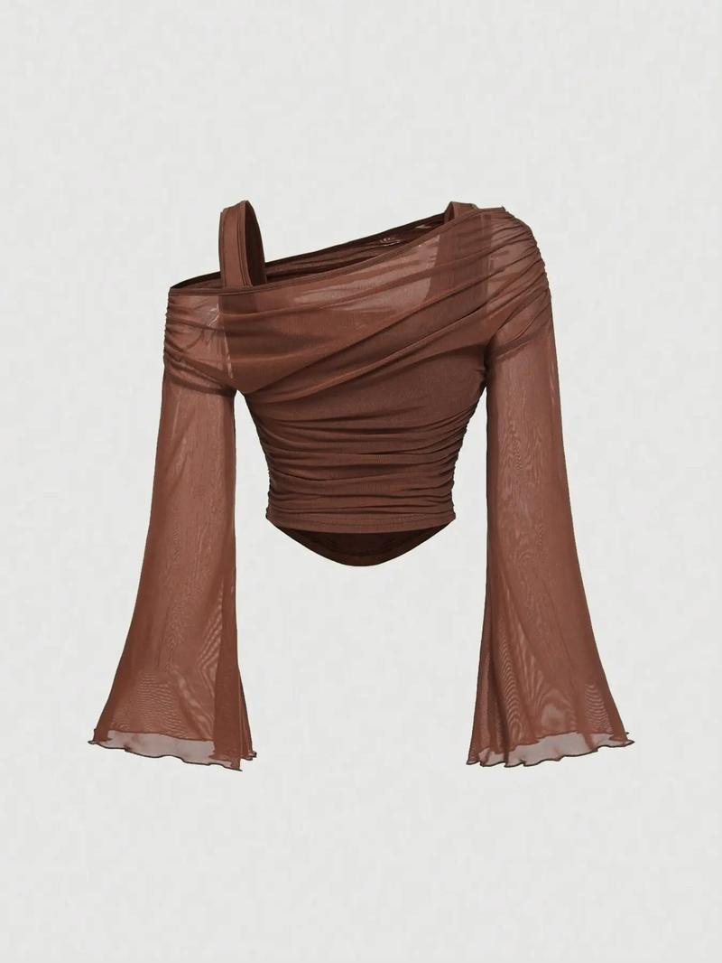 Women’s Drop Shoulder Slim Fit Casual T-Shirt