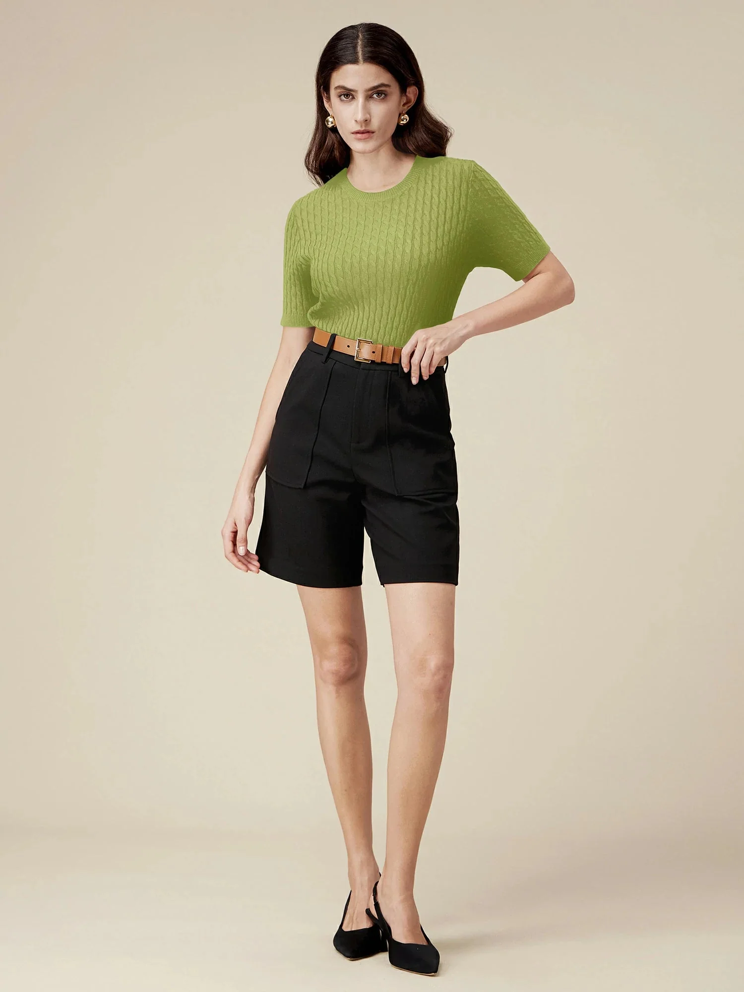 100% Lyocell Knit Sweater Top
