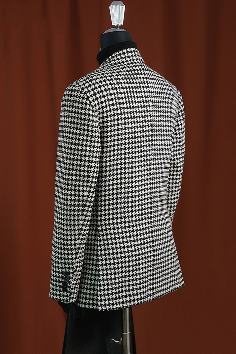 Men's Houndstooth Slim Fit Blazer