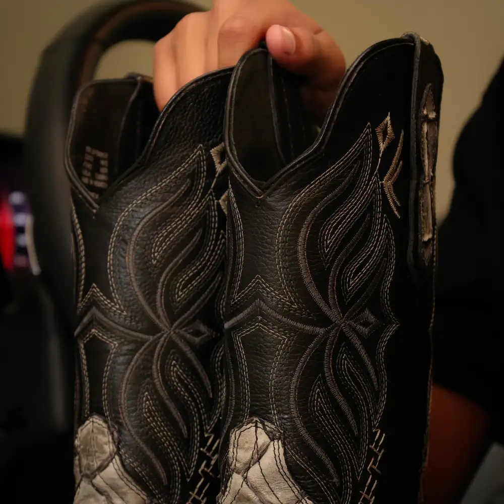 Eclipse Pirarucu Leather Boots — Square Toe