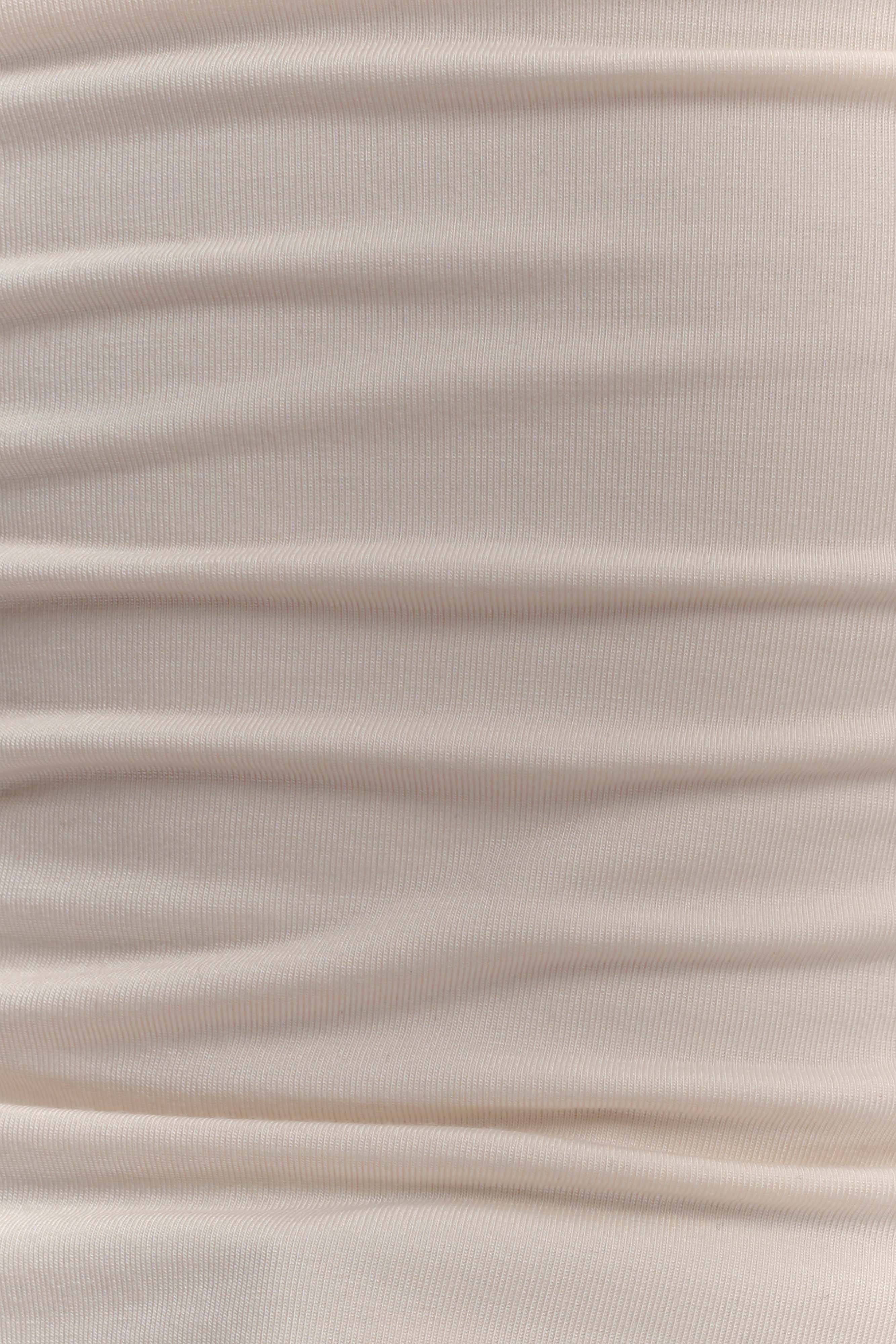 Ivory Modal Long Sleeve High Neck Top