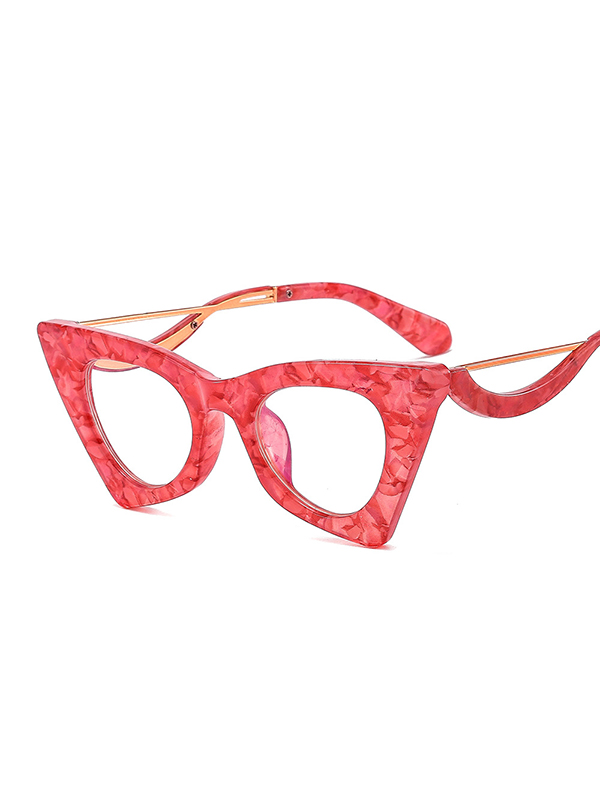 Geometric Hollow Sun-Protection Sunglasses Accessories