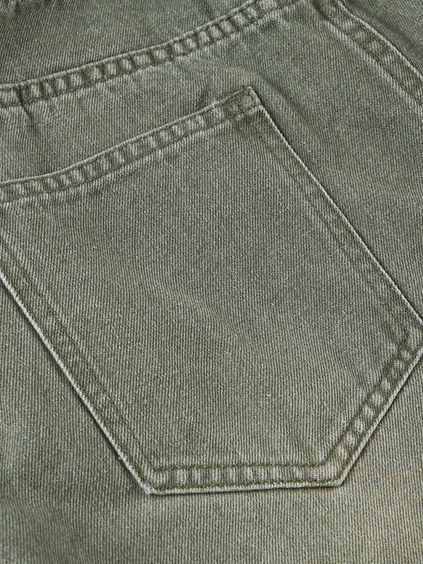 Distressed Wide Leg Low Rise Jeans