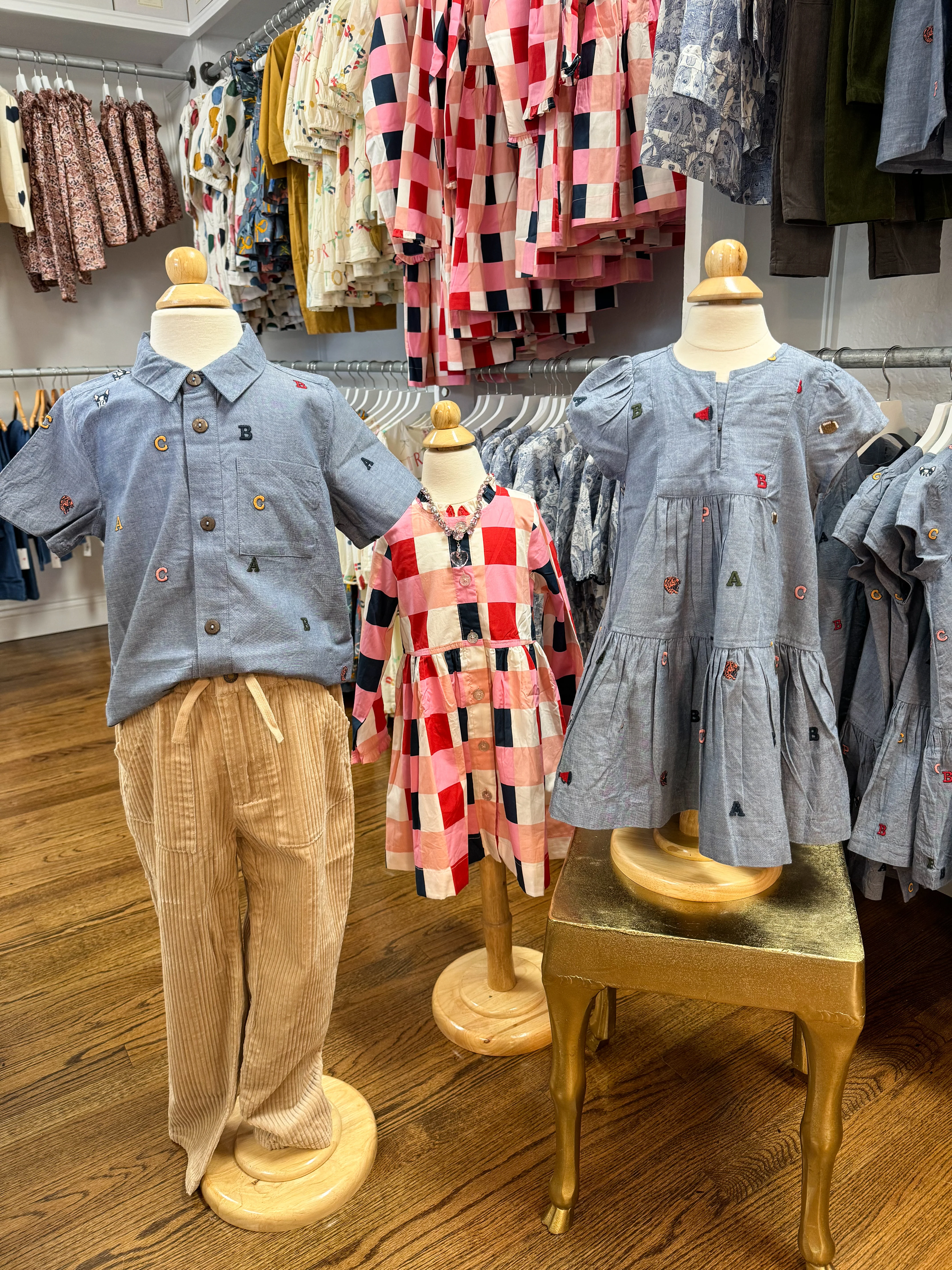 Girl's Adele Dress Varsity Embroidery