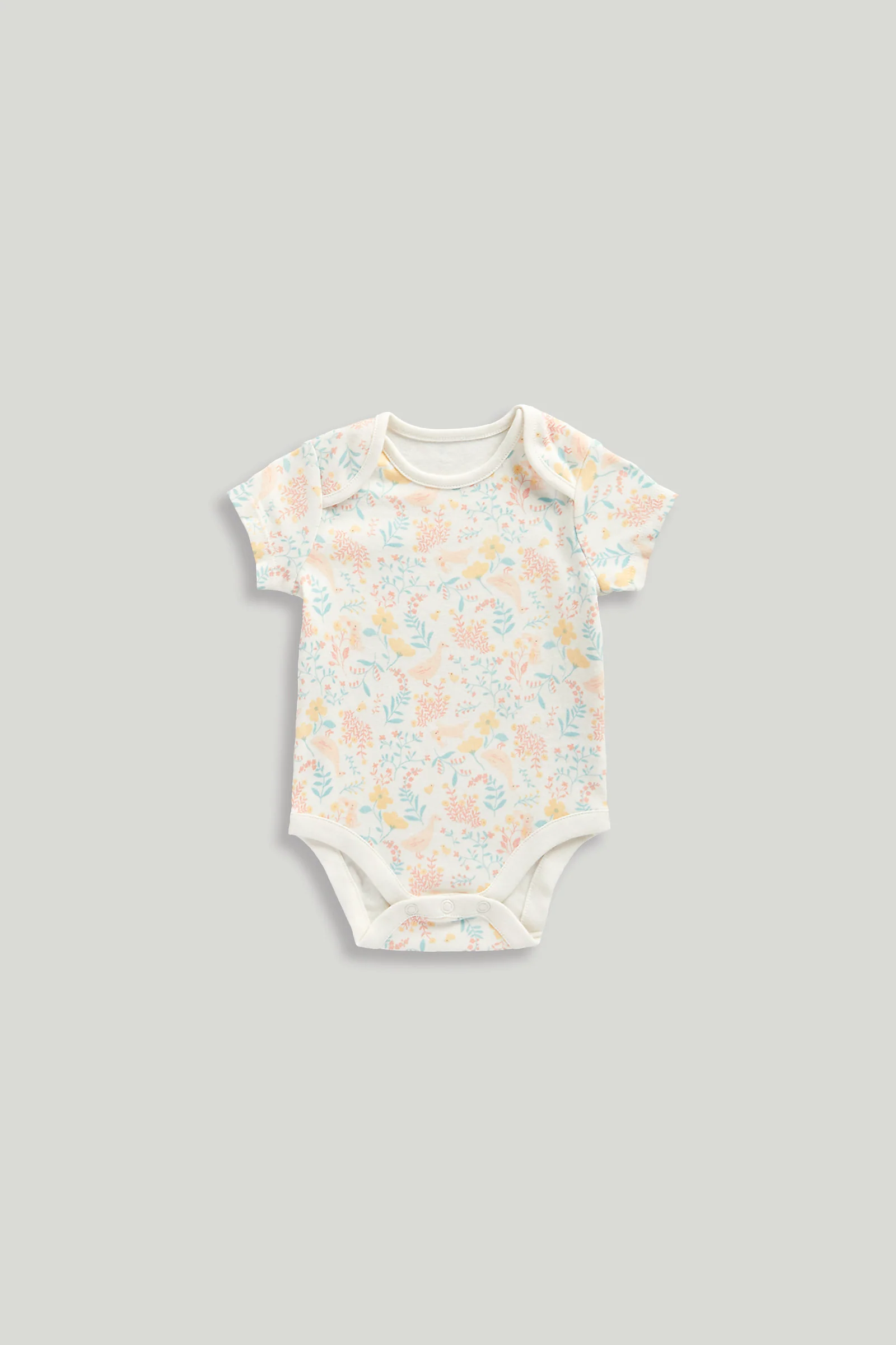 5 Pack Bunny Short-Sleeved Bodysuits