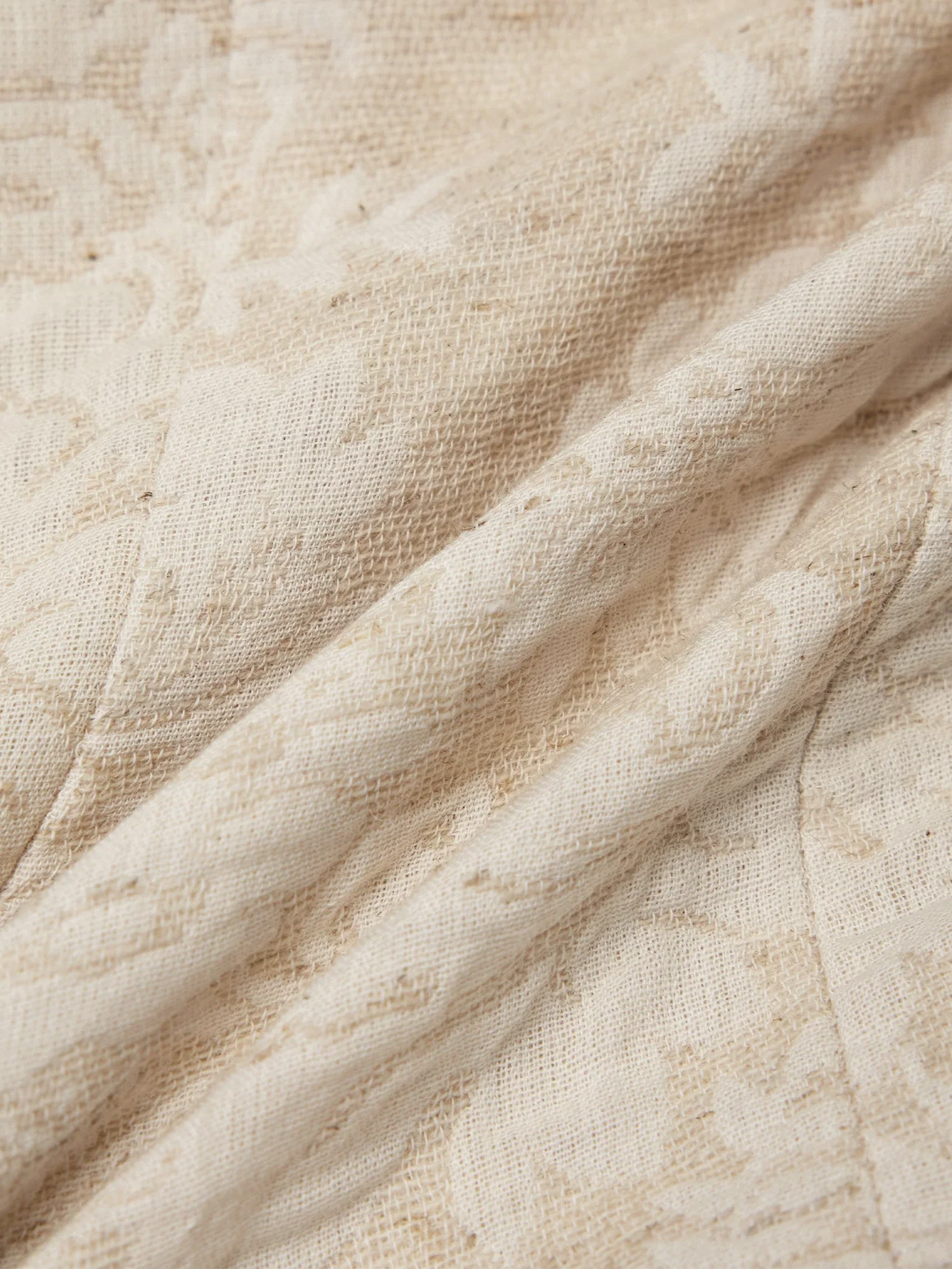 Cotton & Linen Jacquard Tube Top Vest