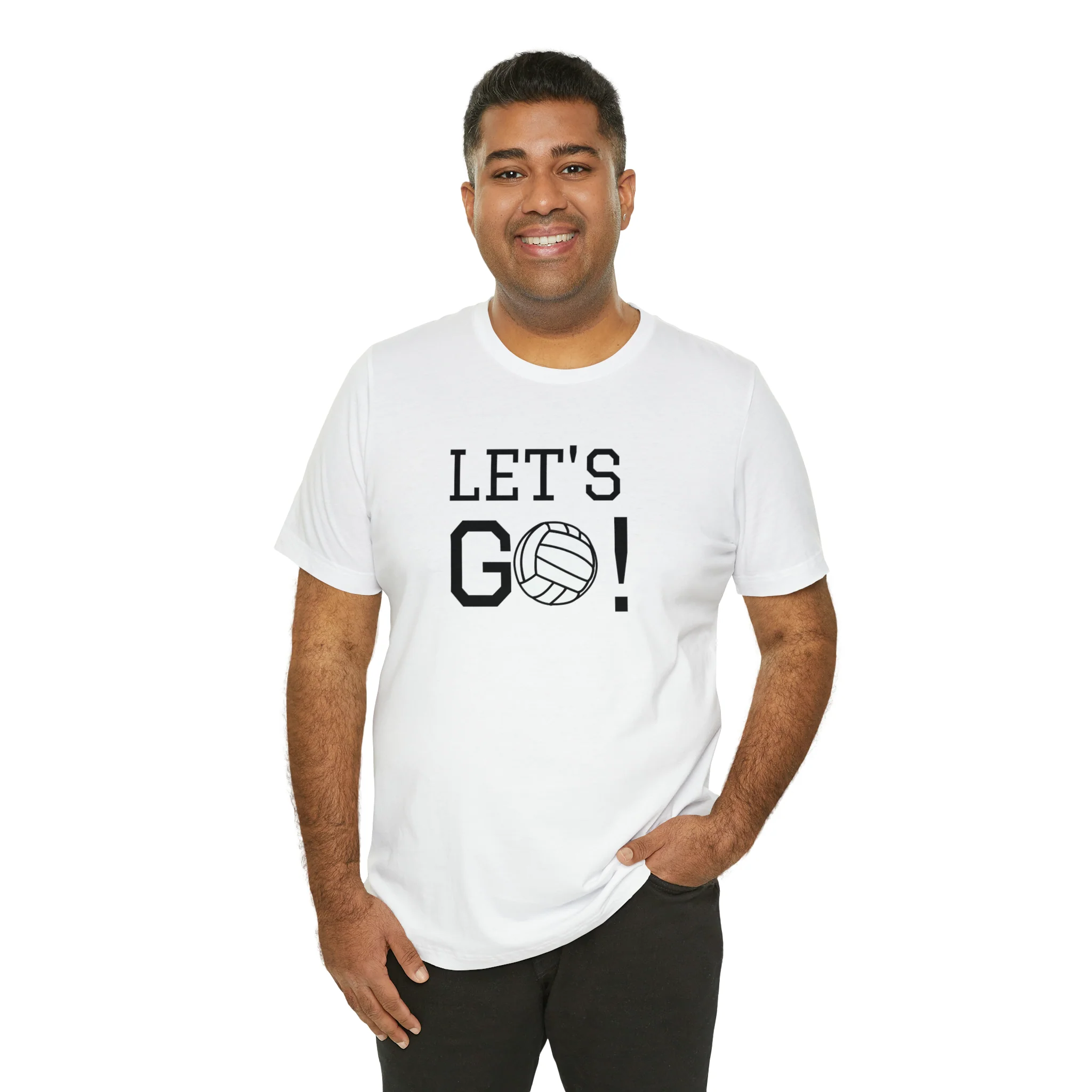 Let's Go! Volleyball Unisex Jersey Short Sleeve Tee