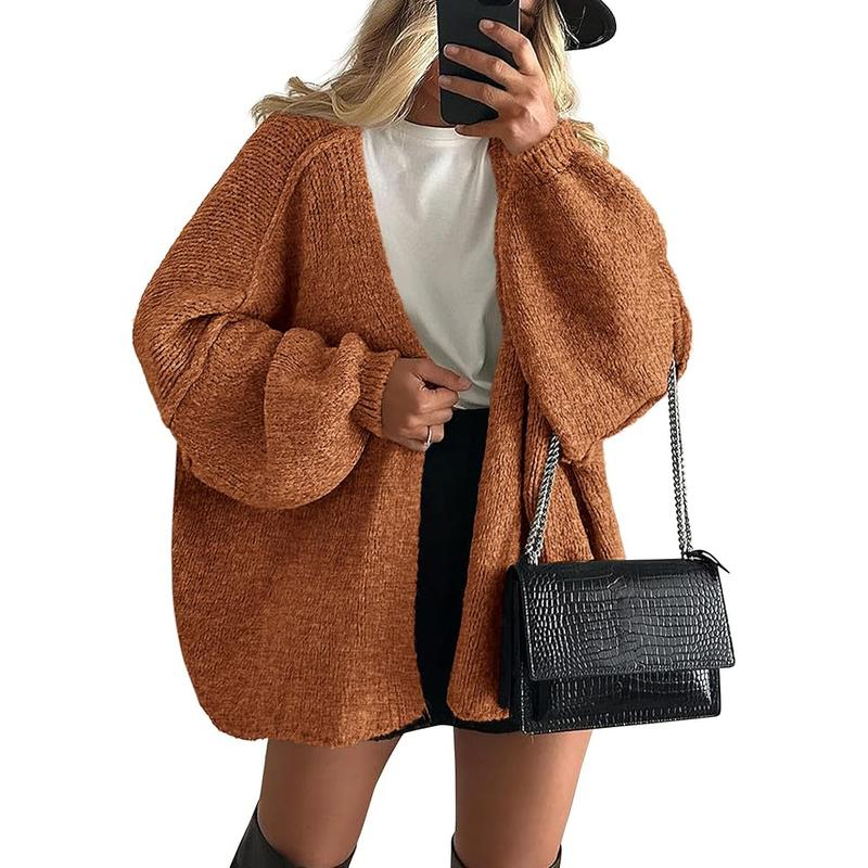 Women's autumn oversized long cardigan sweater