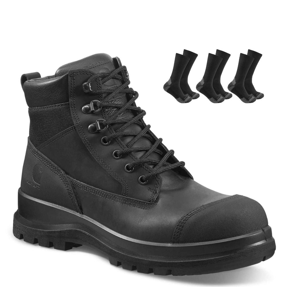 CHT Special Offer Detroit 6 Inch Work Boots F702903 Pack - Detroit 6 Inch S3 Composite Safety Toe Work Boots + 3 Pack CHT Socks