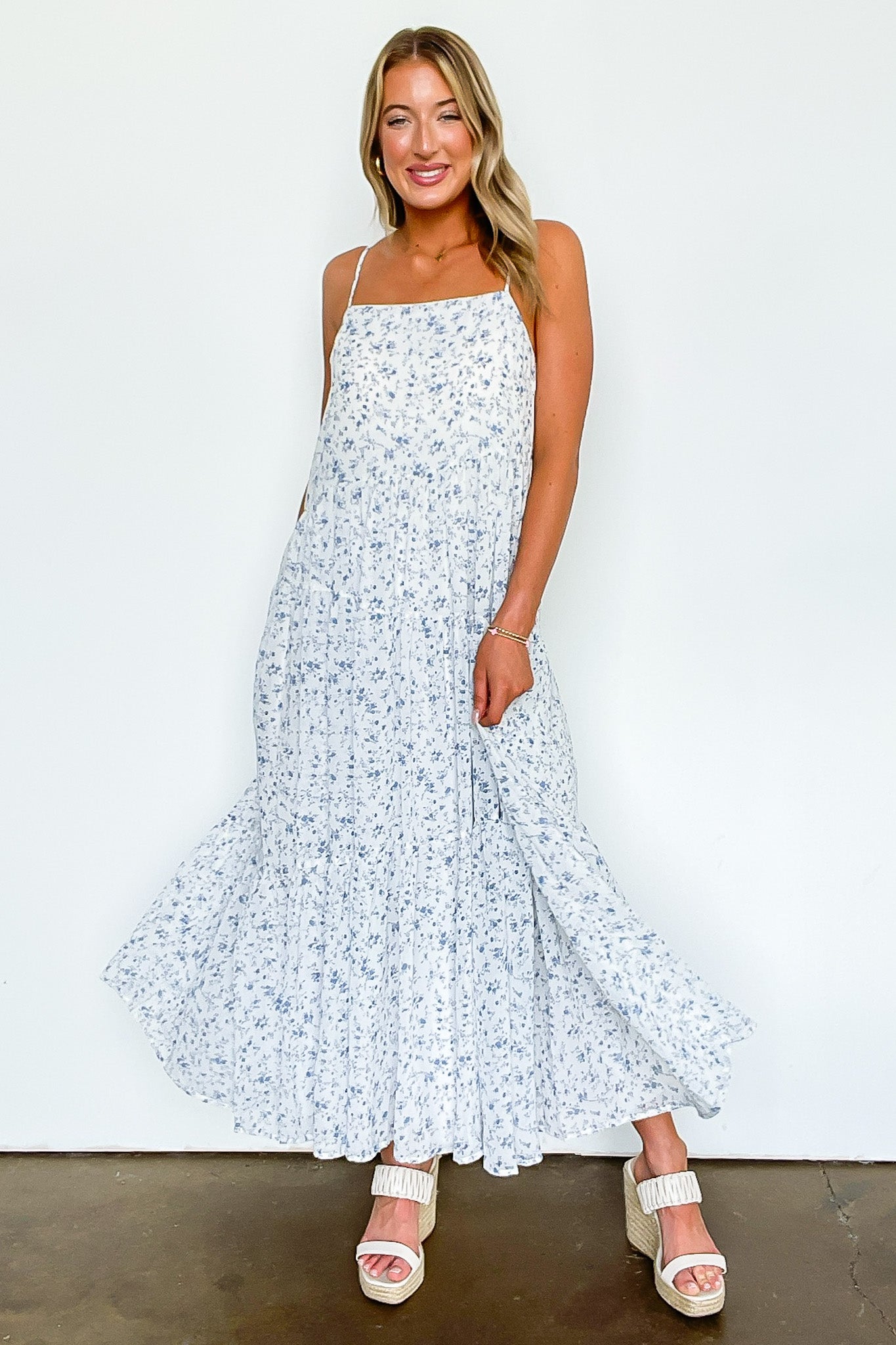 Flirtatious Poise Floral Dress