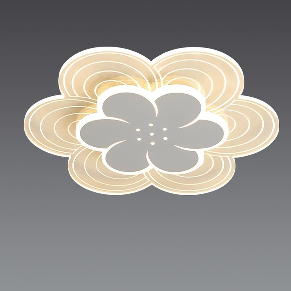 Flower Shapes Dimmable LED White Modern Ceiling Lights Flush Mount Lighting