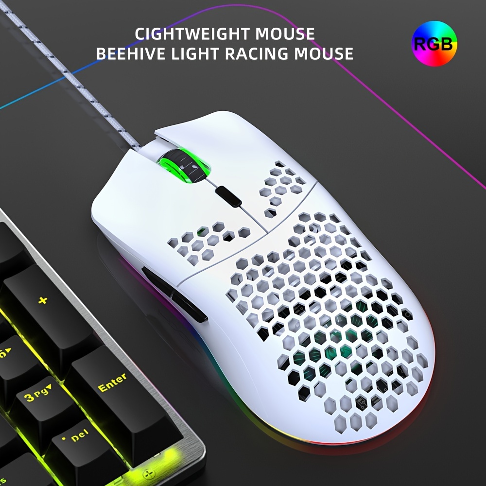 Wired Gaming With RGB Lighting Mouse