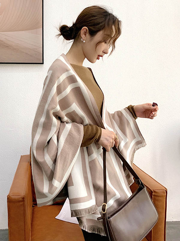 Imitation Cashmere Double-Sided Shawl