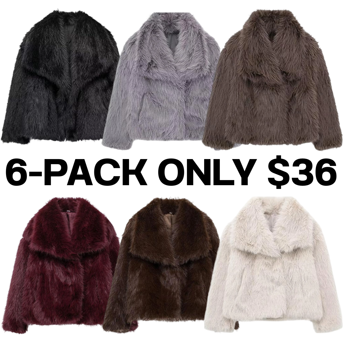 🔥🔥Last Day 95% OFF🎨 - 🐑Women's Faux Fur Collared Jacket