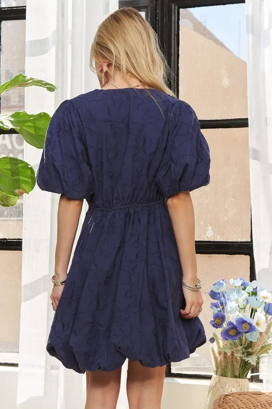 Puff Sleeve Floral Dress