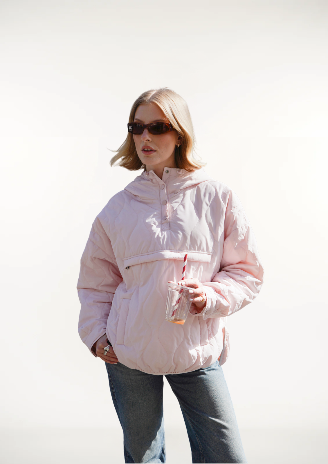 Women's Packable Quilted Water - Repellent Hooded Pullover