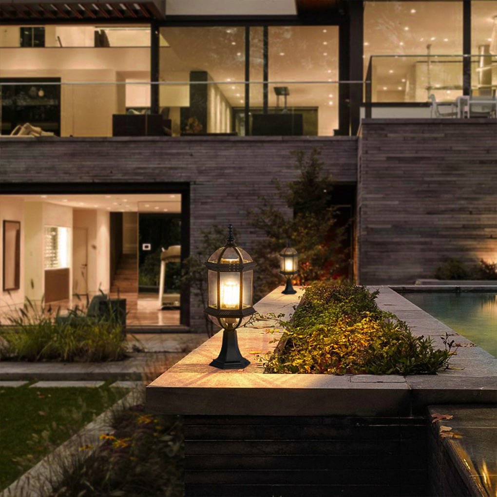 Retro Outdoor Waterproof Wall Lamp Chandelier Landscape Decorative Lighting for Villa Garden