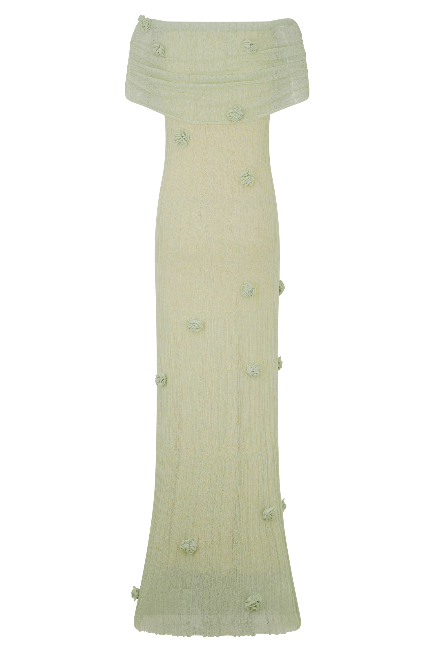 Green Orchid Knit Maxi Dress