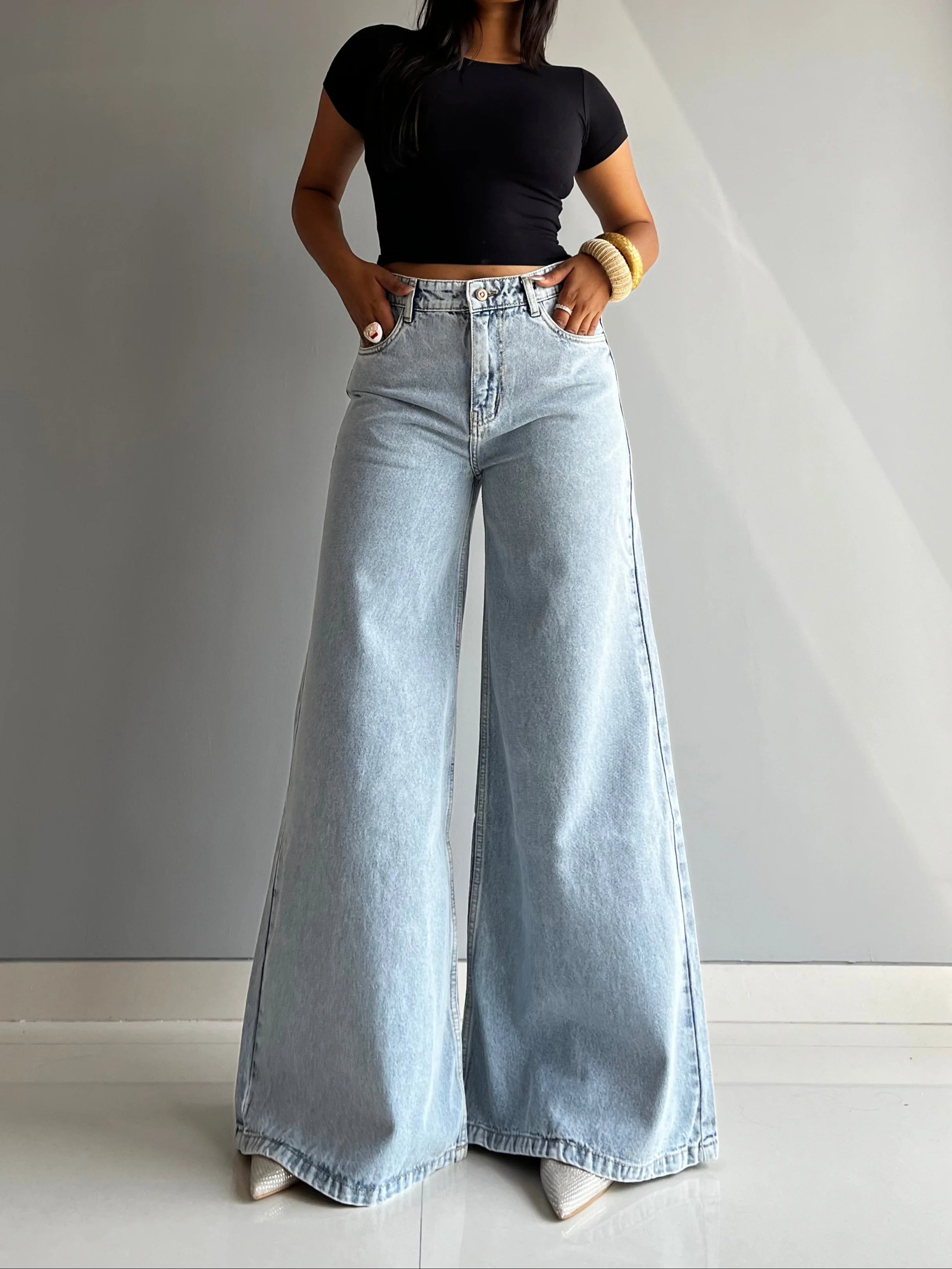 X Factor Extra Wide Leg Jeans