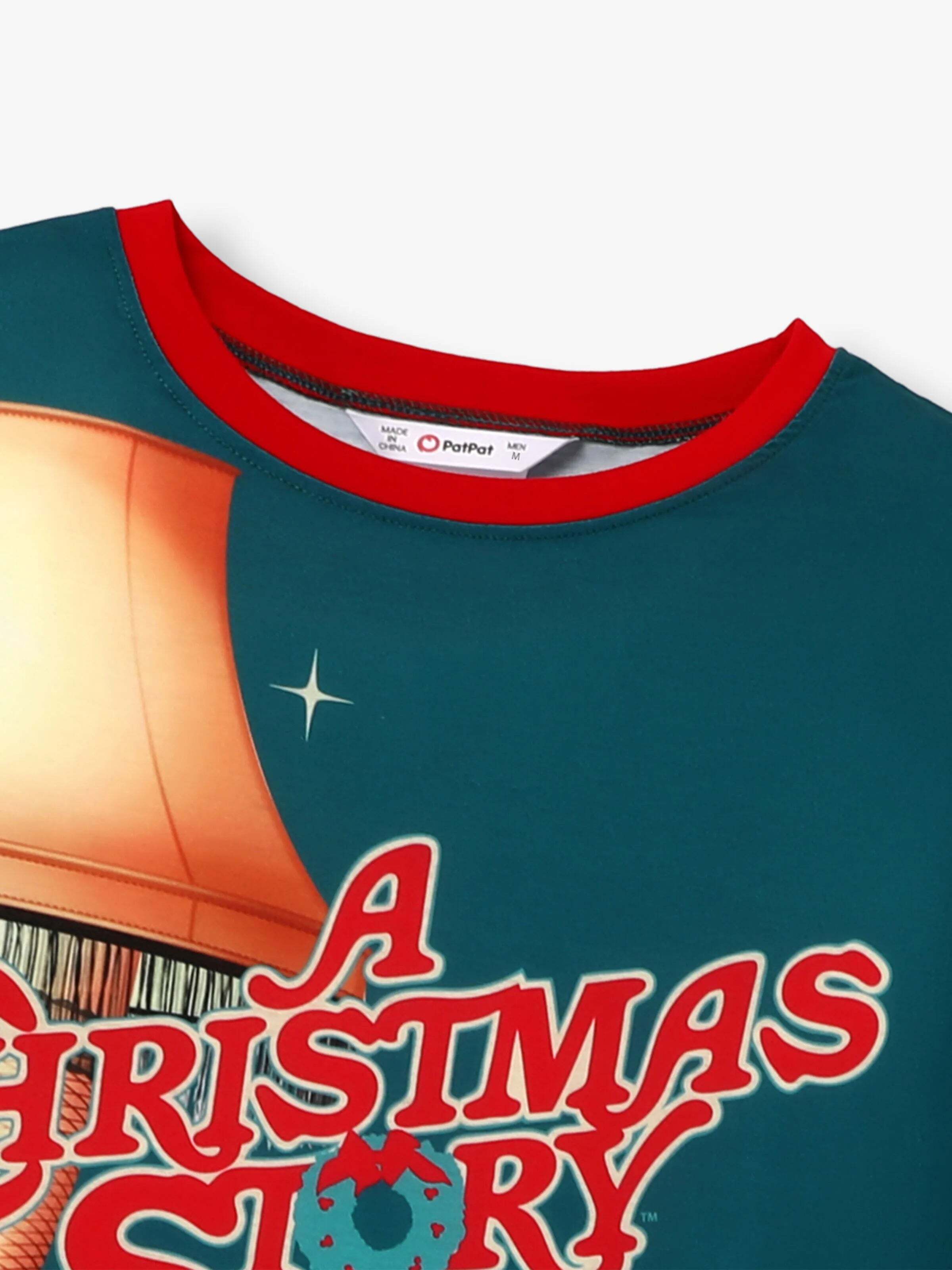 A Christmas Story Family Matching Christmas The Lamp Graphic Pajamas Sets with Christmas Socks