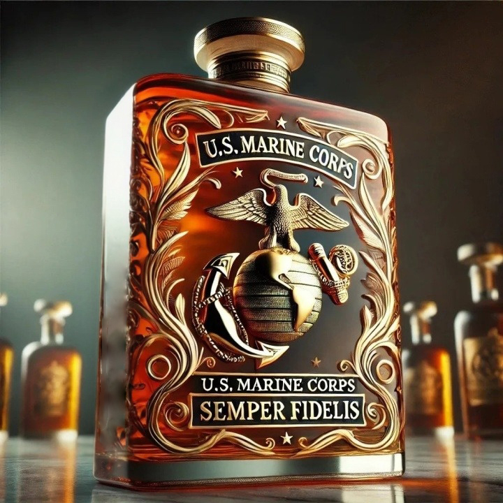 Heroes Decanter  Limited Edition Veteran Tribute Whiskey Bottle