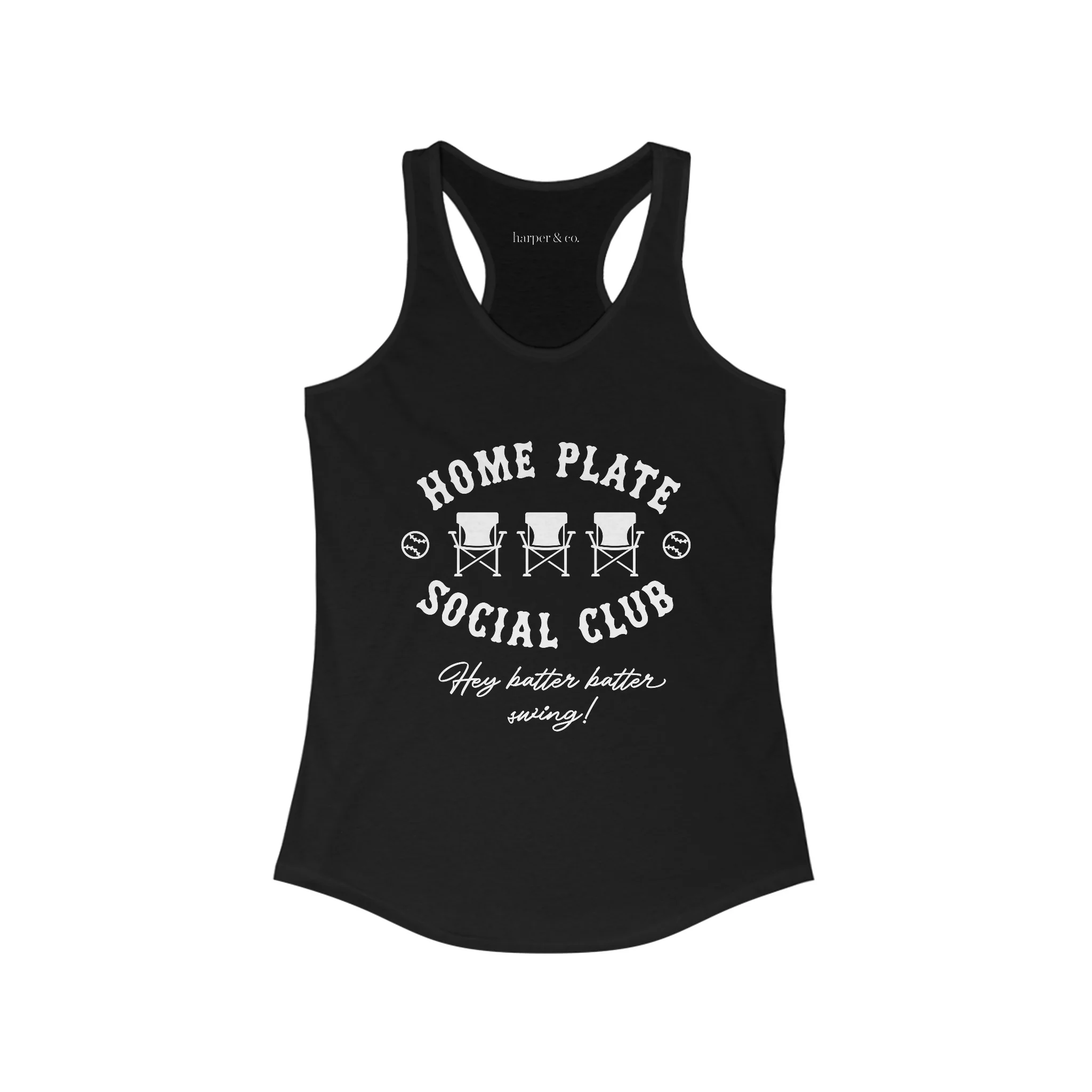 Home Plate Social Club Women's Racerback Tank