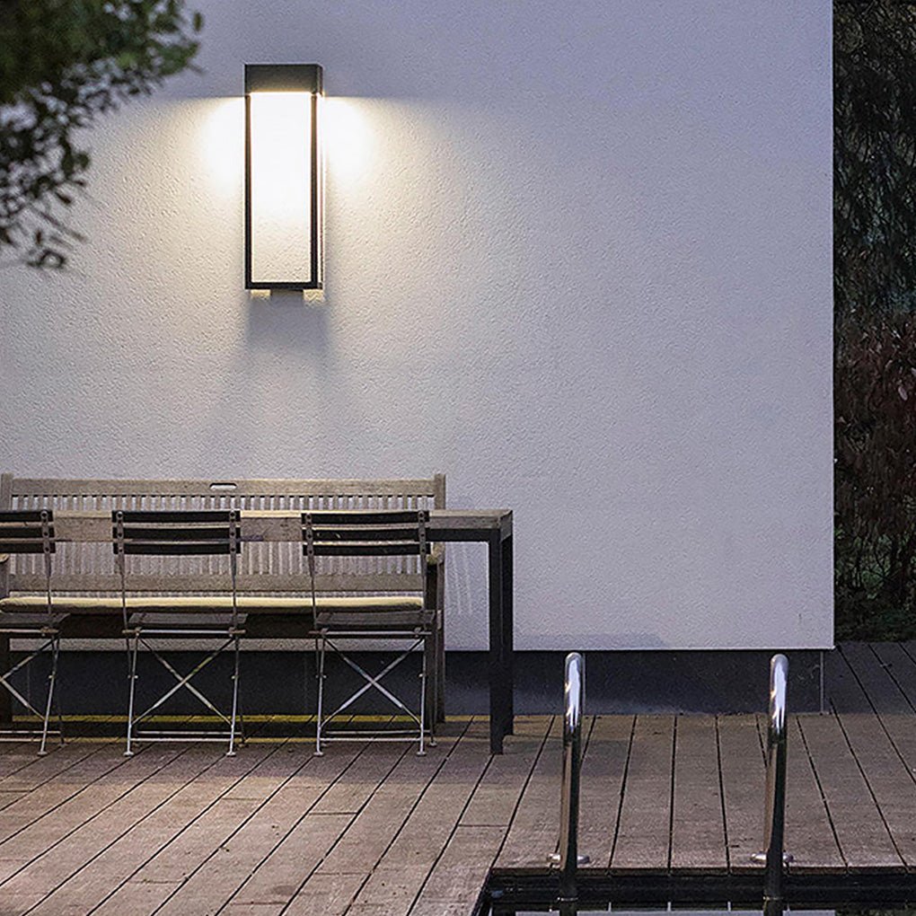 Minimalist Outdoor Waterproof Villa Courtyard Hollow Design LED Exterior Wall Lamp