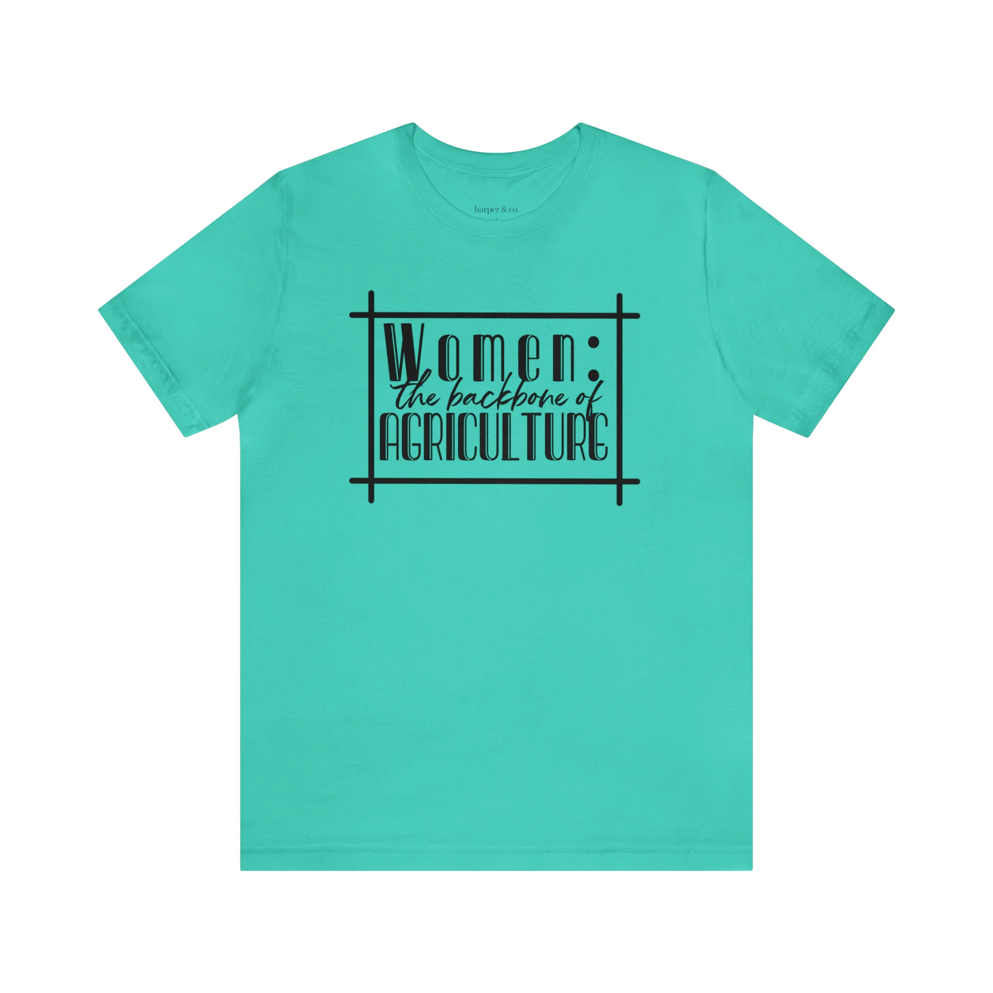 Women: The Backbone of Ag Unisex Jersey Short Sleeve Tee