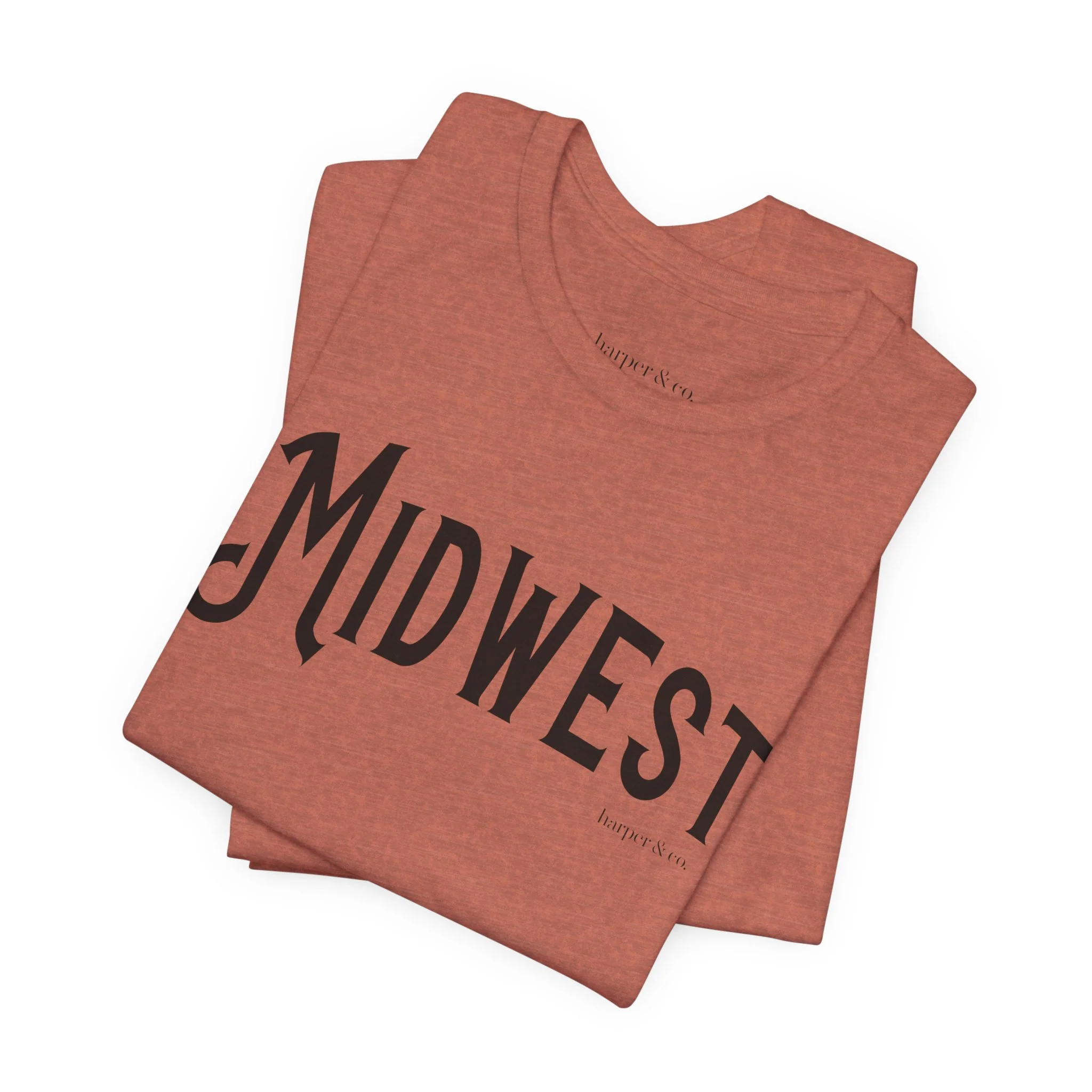 Midwest Unisex Jersey Tee - Casual Soft Cotton Short Sleeve Shirt