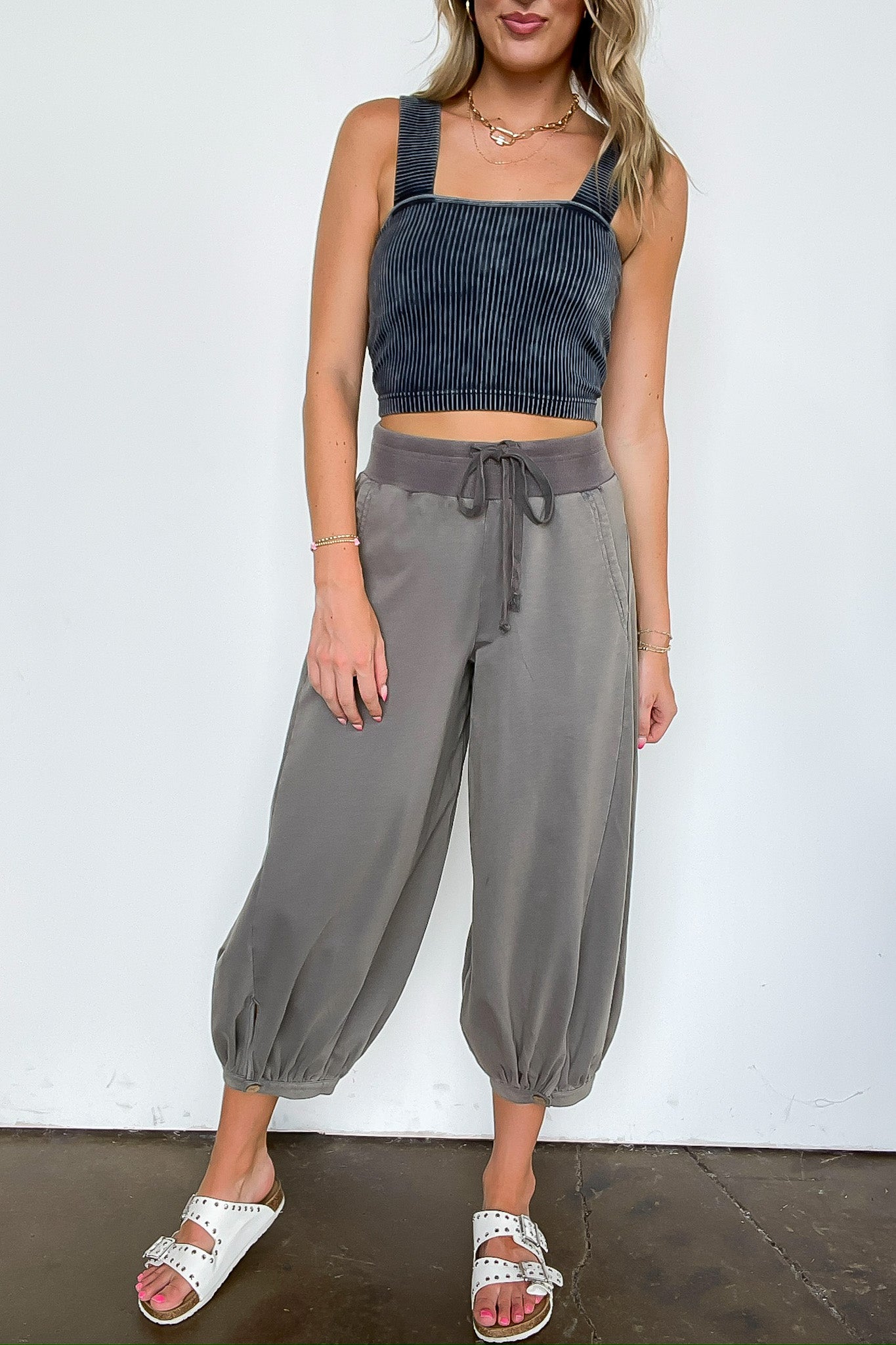 Acid Wash Bubble Pants