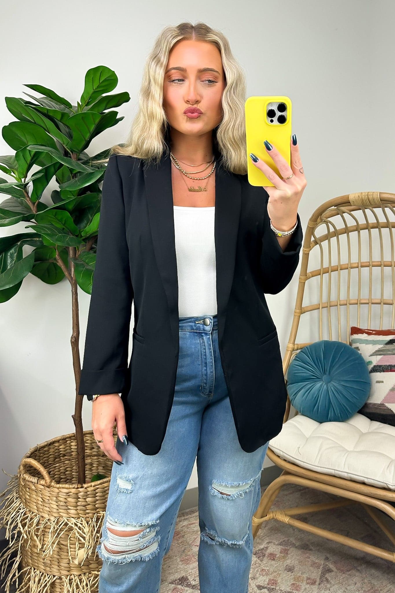 Officially Impressive Long Sleeve Classic Blazer