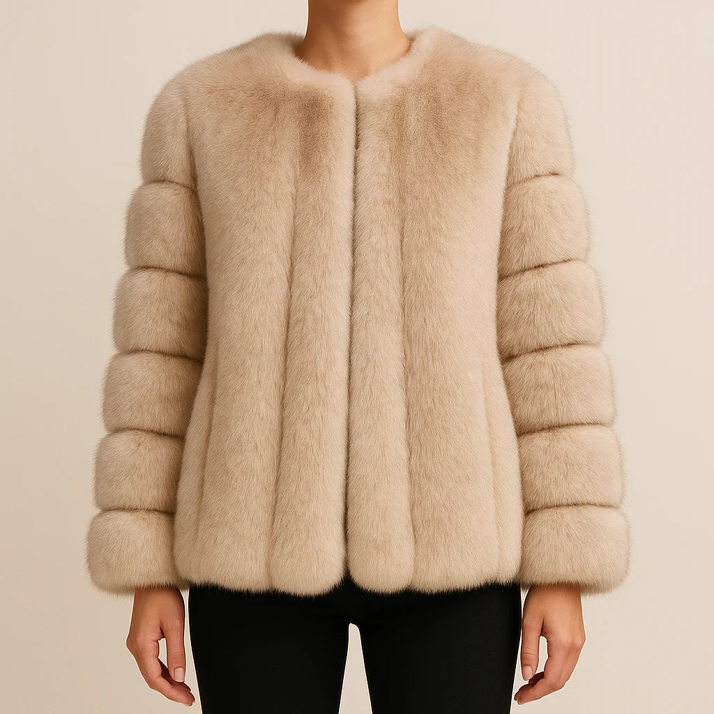 Elegance Plush Panel Jacket