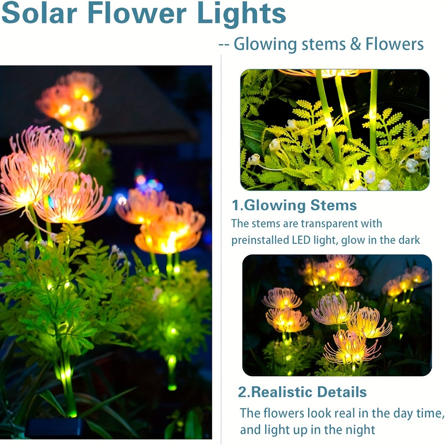 Waterproof Solar Lycoris Radiata Stake Lights