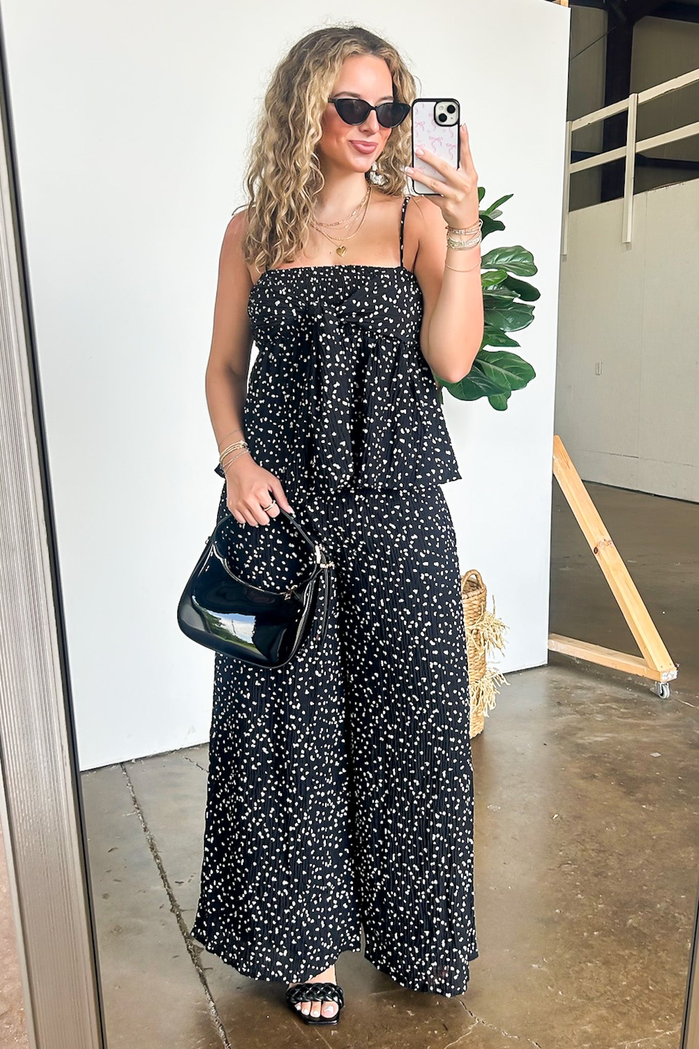 Flare High Waist Flowy Pants