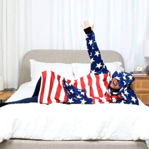 Wearable blanket Oversized with sherpa lining One size fits most.