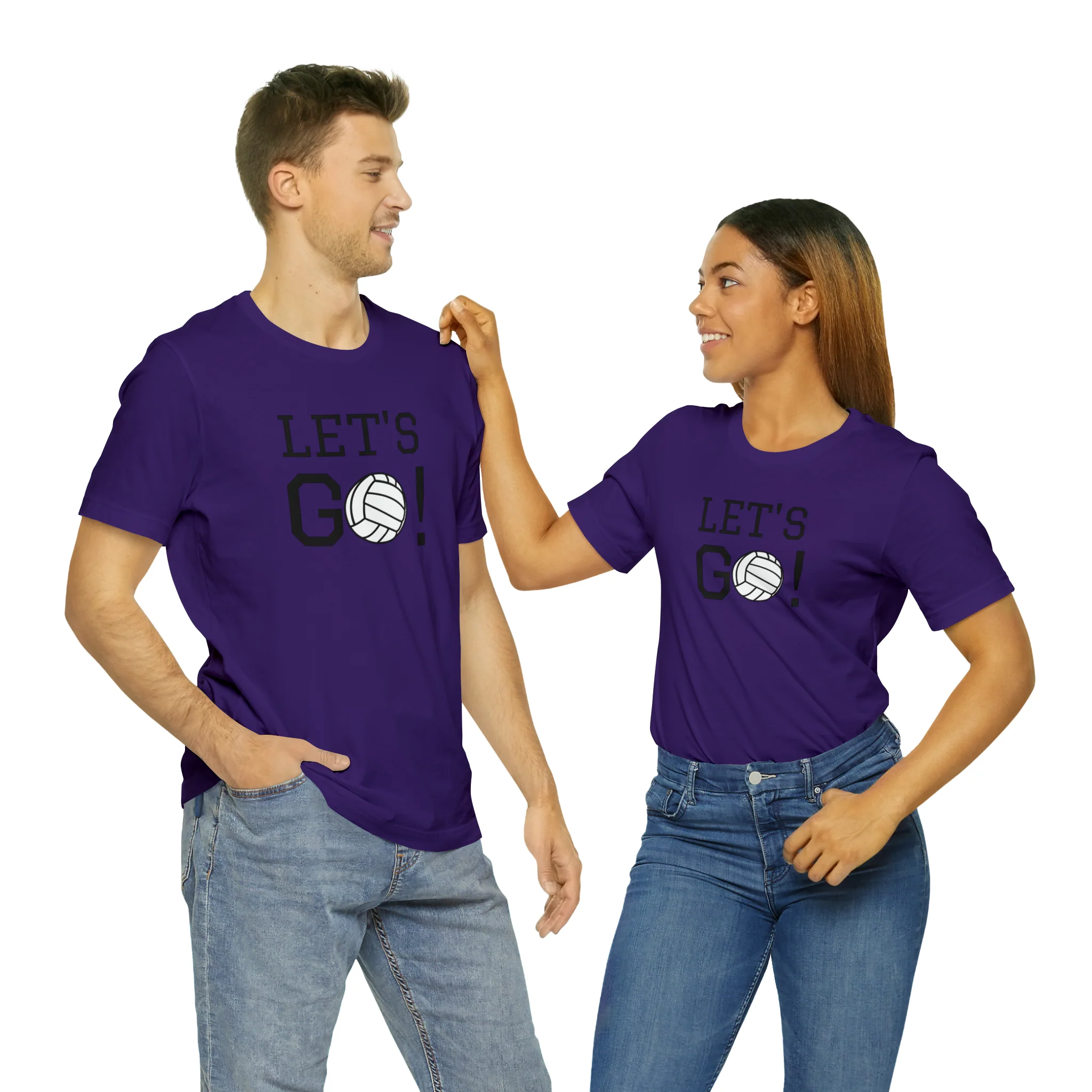 Let's Go! Volleyball Unisex Jersey Short Sleeve Tee