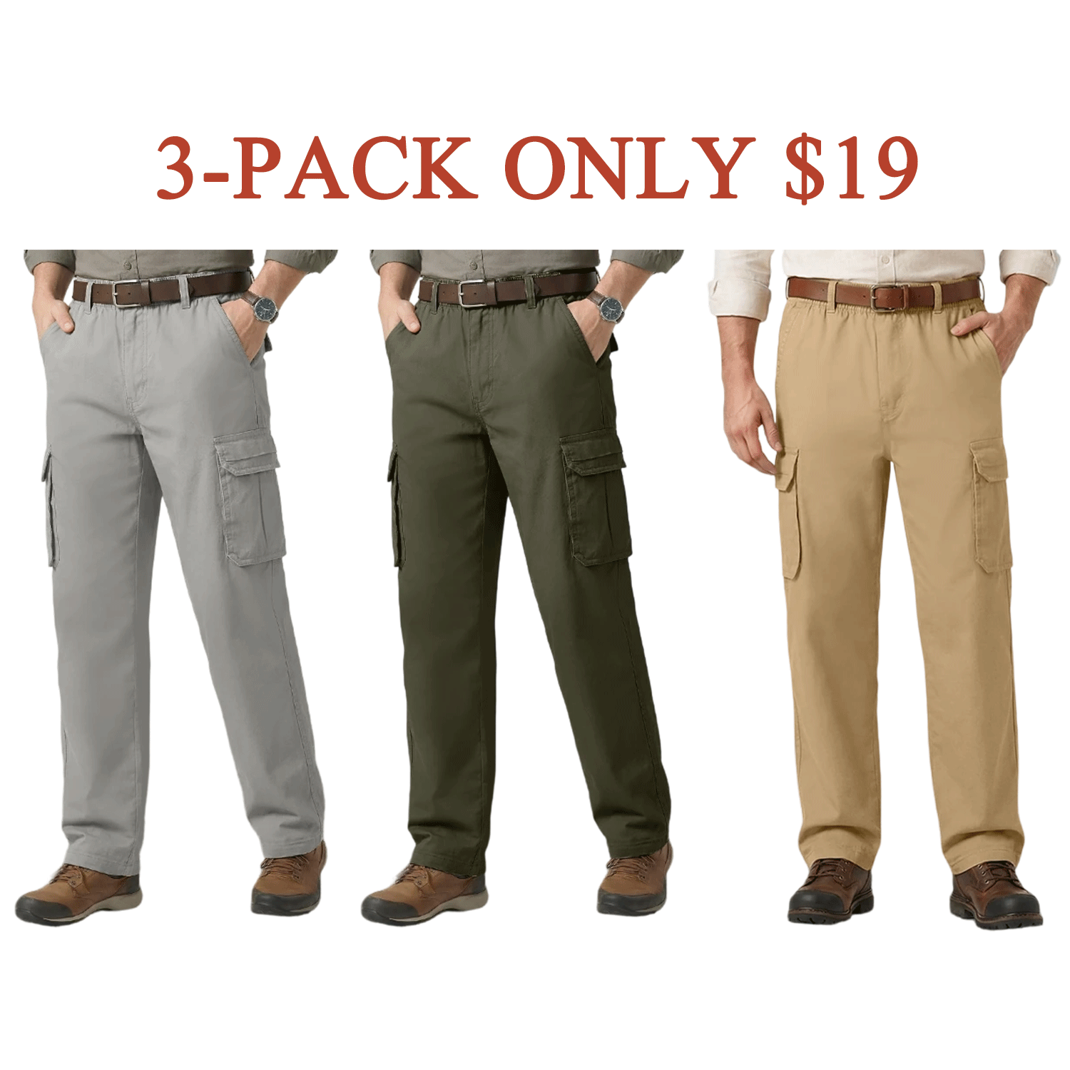 Ultra Comfort Flex Fit Cargo Pants