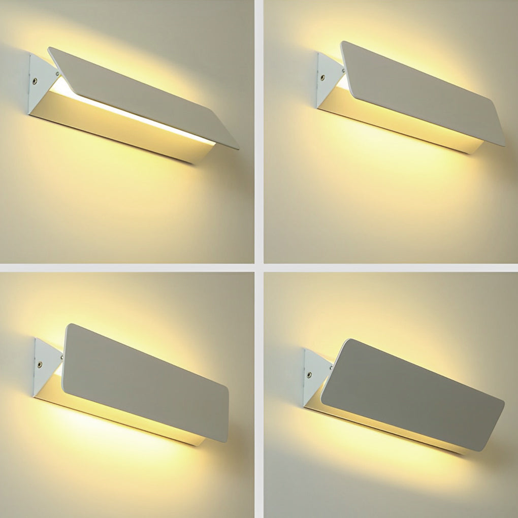 270 Rotatable Adjustable Rectangular Strip LED White Nordic Wall Lamp