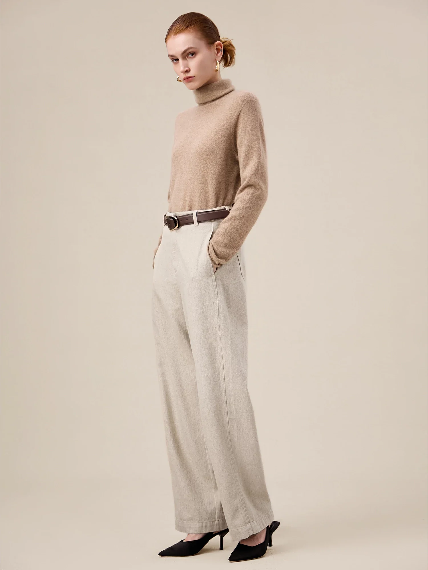 Women's Cotton & Linen Straight Pants