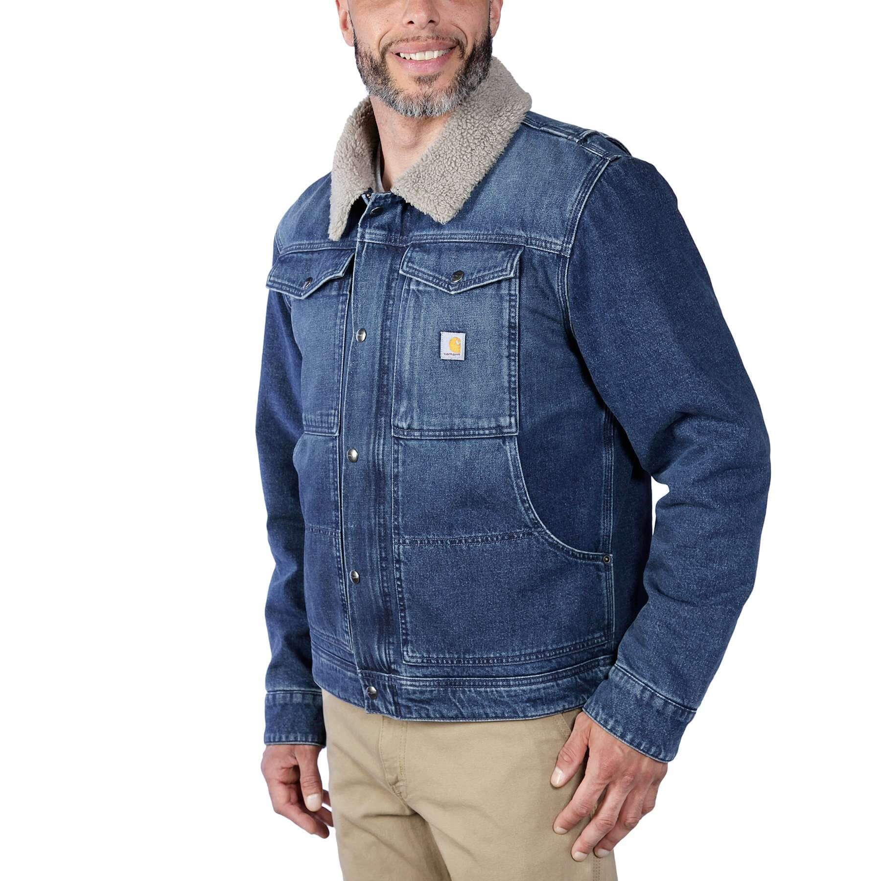 CHT Denim Sherpa-Lined Relaxed Fit Jacket 106323