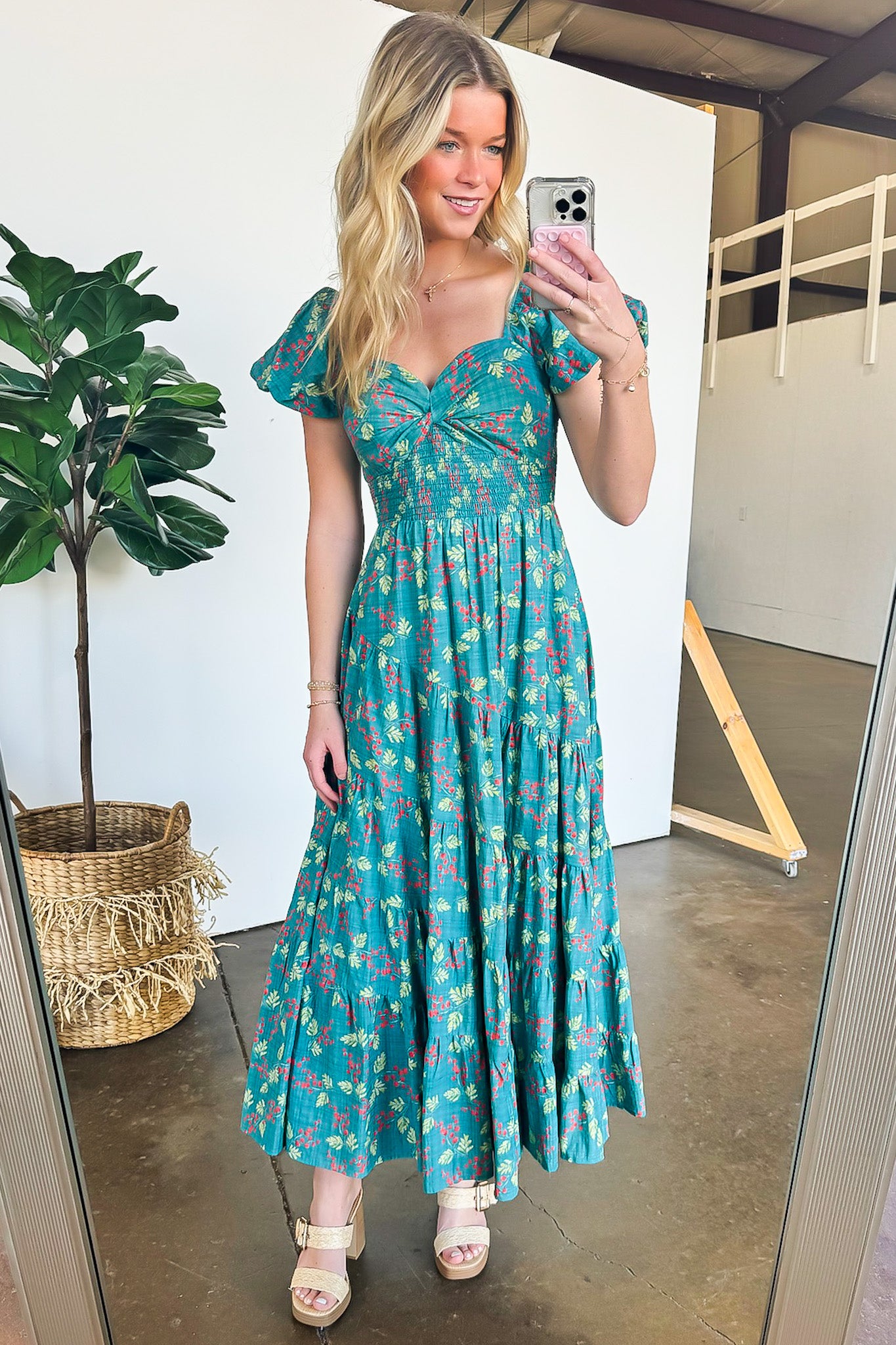 Sensationally Sweeter Floral Tiered Maxi Dress